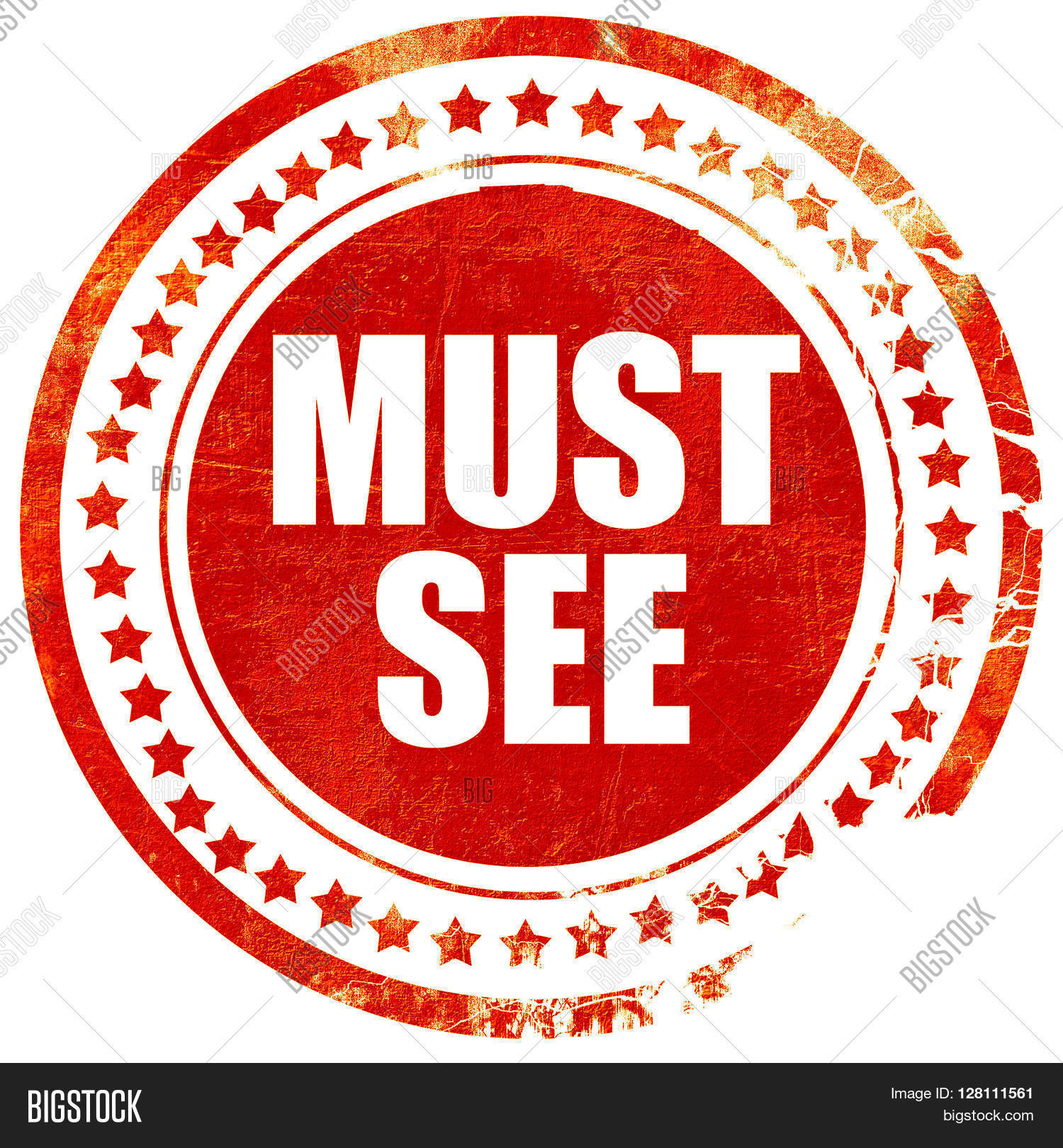 Must See, Red Grunge Image & Photo (Free Trial) | Bigstock