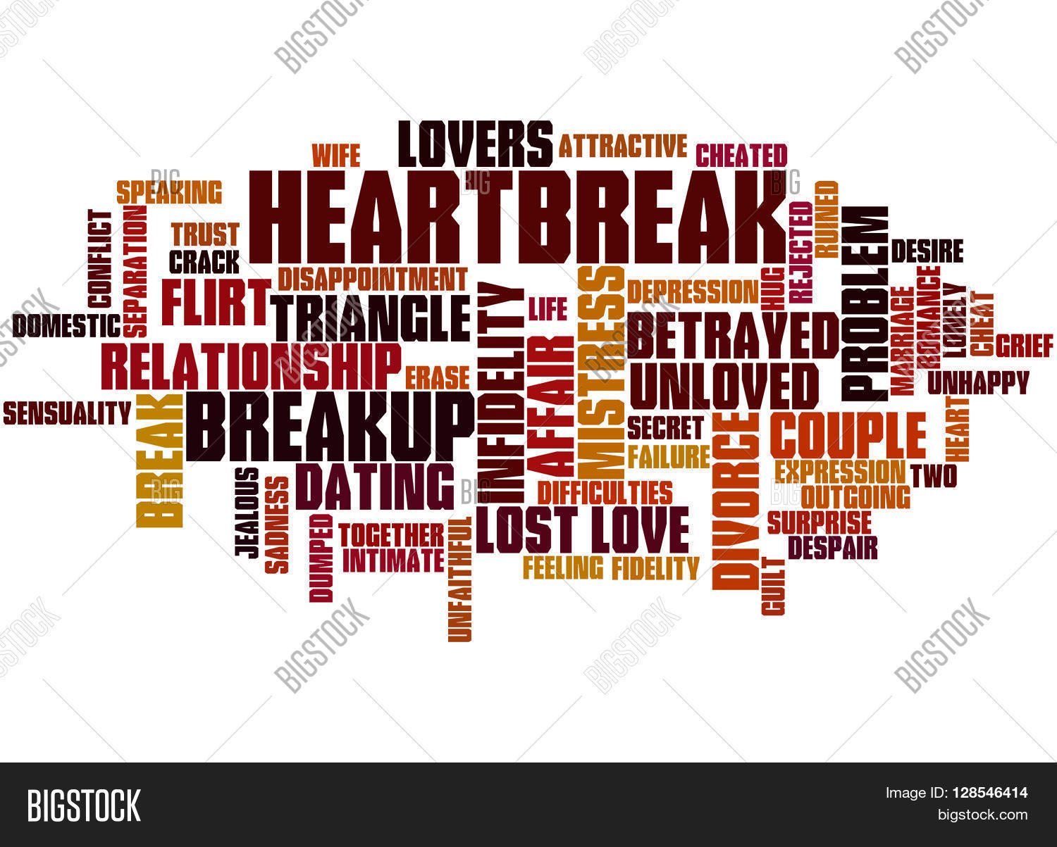Heartbreak, Word Cloud Image & Photo (Free Trial) Bigstock