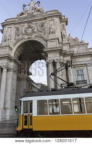 Remodelado on Commerce Square near Rua Augusta Arch in Lisbon in Portugal