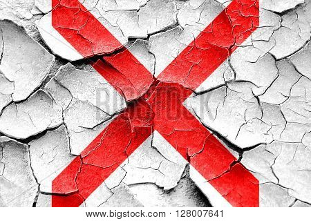 Grunge cracked Victor maritime signal flag