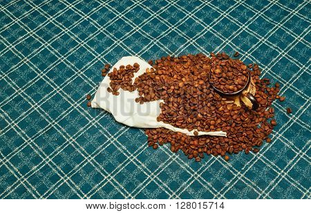 coffee beans bag roasted grinder coffee aroma aromatic