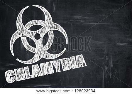 Chalkboard writing: Chlamydia concept background