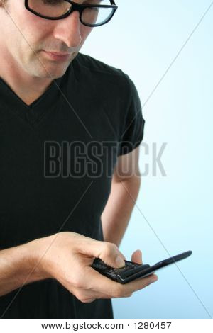 Человек Texting