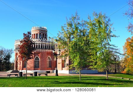 The Third Cavalry Corps in Tsaritsynro. Tsaritsyno - palace and park ensemble in the south of Moscow founded by order of Empress Catherine