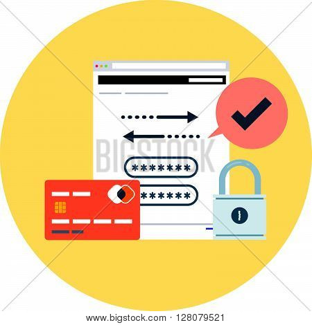 Security, Account Theme, Flat Style, Colorful, Vector Icon