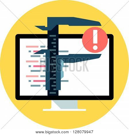 Antivirus Theme, Flat Style, Colorful, Vector Icon