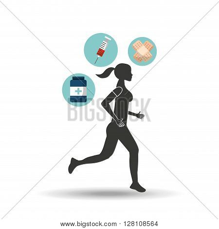 fitness lifestyle  design, vector illustration eps10 graphic