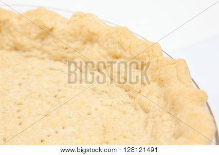 Quiche lorraine preparation : Baked quiche lorraine dough
