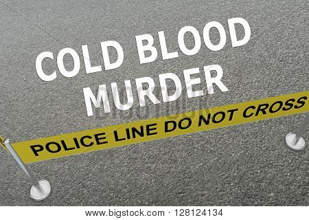 Cold Blood Murder Concept