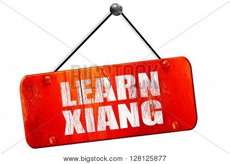 learn xiang, 3D rendering, vintage old red sign