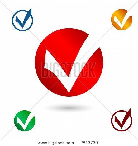 Set Icons for survey template. Elections icons. Choice Yes check marks. Vector.