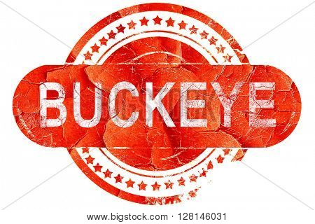 buckeye, vintage old stamp with rough lines and edges
