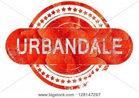 urbandale, vintage old stamp with rough lines and edges