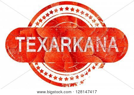 texarkana, vintage old stamp with rough lines and edges