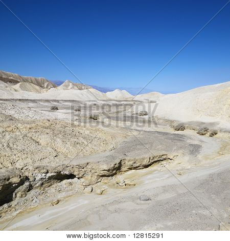 Golde landskab i Death Valley National Park.