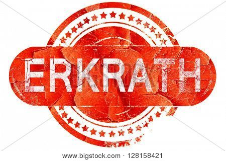 Erkrath, vintage old stamp with rough lines and edges