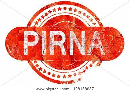 Pirna, vintage old stamp with rough lines and edges