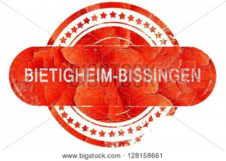 Bietigheim-bissingen, vintage old stamp with rough lines and edg