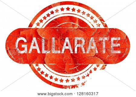 Gallarate, vintage old stamp with rough lines and edges