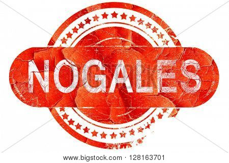 nogales, vintage old stamp with rough lines and edges