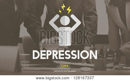 Depression Emotion Expression Mood Problem Concept
