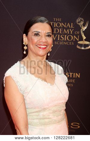 LOS ANGELES - MAY 1:  Sonia Manzano at the 43rd Daytime Emmy Awards at the Westin Bonaventure Hotel  on May 1, 2016 in Los Angeles, CA