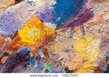 abstract oil paint texture on canvas background