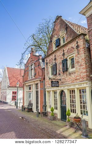 APPINGEDAM, NETHERLANDS - APRIL 16, 2016: Old buildings in the center of Appingedam, Netherlands