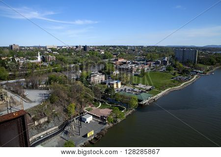 The Waryas Park Promenade in Poughkeepsie New York
