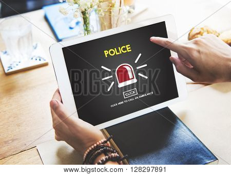 Police Force Cop Municipale Surveillance Officer Law Concept