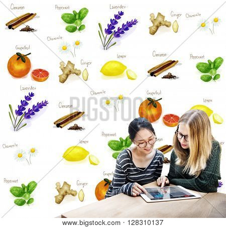 Health Healthcare Lyfestyle Natural Vitamins Concept