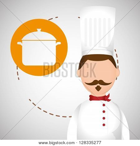 Chef concept with icon design, vector illustration 10 eps graphic.