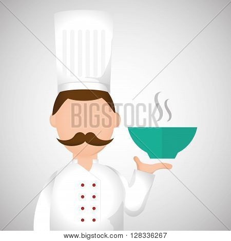 Chef concept with icon design, vector illustration 10 eps graphic.