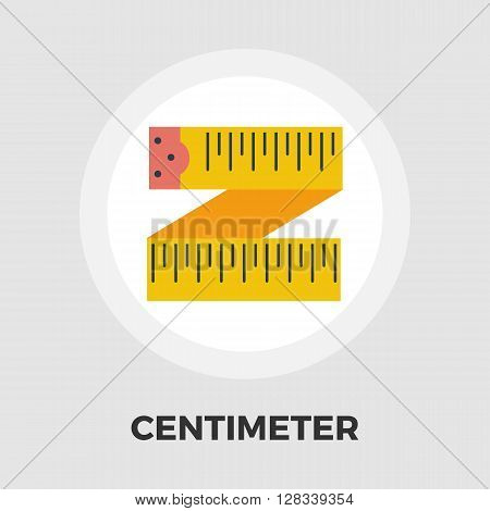 Centimetr icon vector. Flat icon isolated on the white background. Editable EPS file. Vector illustration.