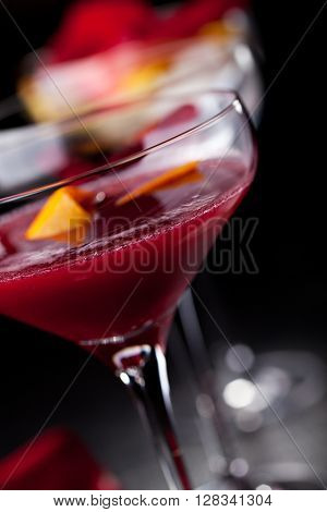 Bitter Sweet Cocktail - Gin, Campari and Berry Syrup