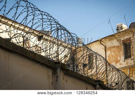 Barbed Wire Fence Of Patarei Prison
