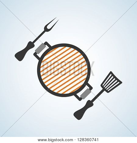 Grill concept with icon design, vector illustration 10 eps graphic.