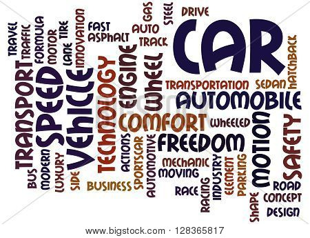 Car, Word Cloud Concept 3