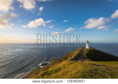Lighthouse Cape Reinga on the North Island of New Zealand