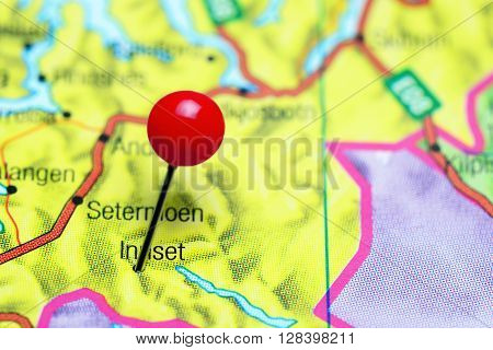 Innset pinned on a map of Norway