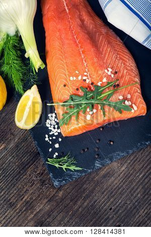 Salmon Filet Ready To Cook.