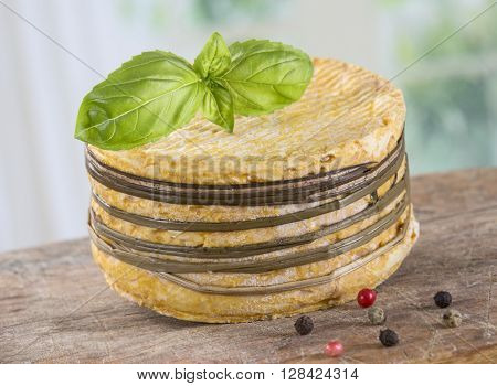 Traditional Livarot Cheese from Normandy call Colonel