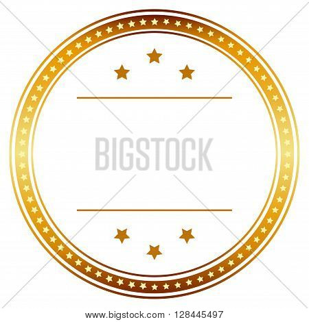 vector template seal of quality gold with banner