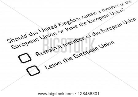 Brexit Referendum In Uk