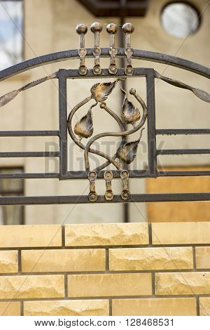 wrought iron ornaments for gates and fence