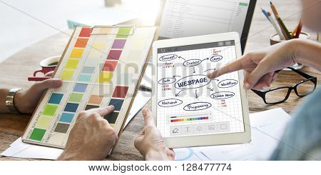Webpage Browser Data Digital Internet Network Concept