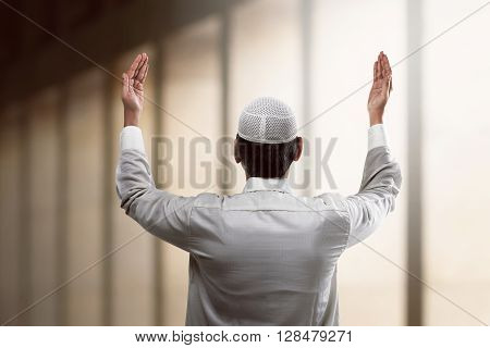 Young Muslim Man Praying