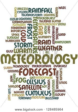 Meteorology, Word Cloud Concept 10