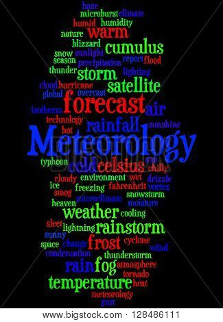Meteorology, Word Cloud Concept 8