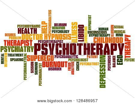 Psychotherapy, Word Cloud Concept 7